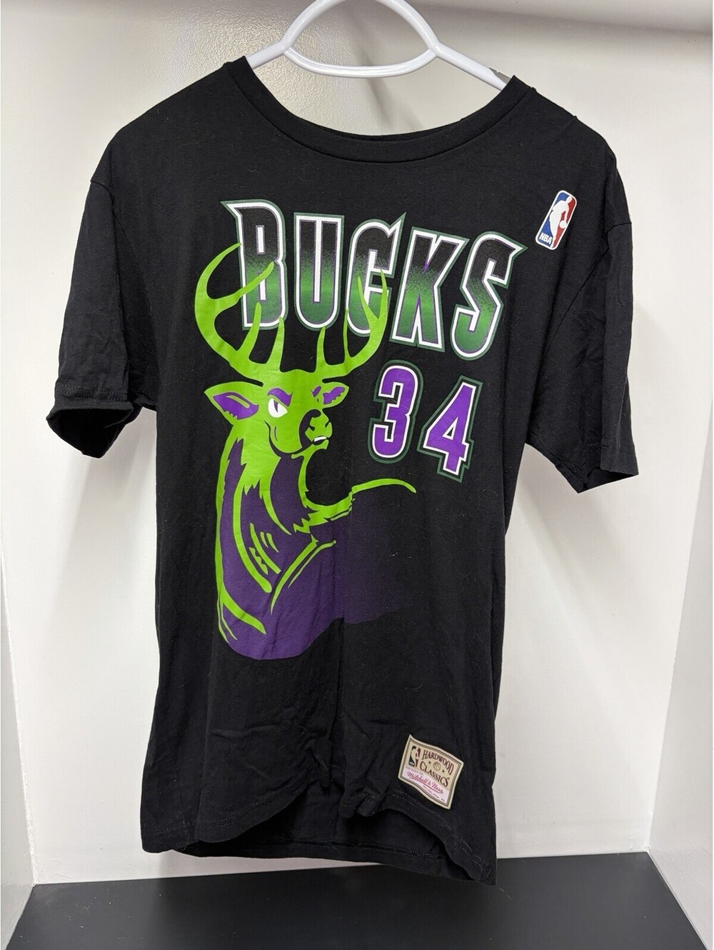Milwaukee Bucks Ray Allen #34 NBA Jersey Shirt Men's Medium - Mitchell & Ness